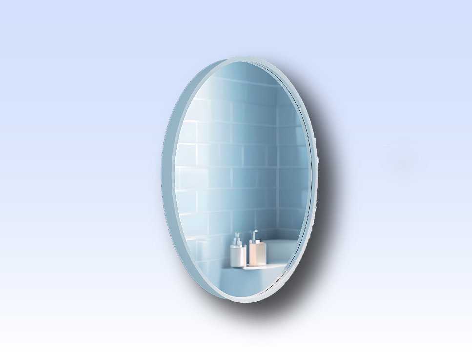 Bathroom mirror installation